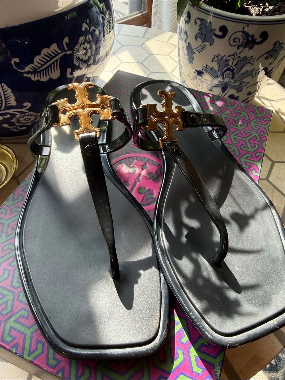 🖤⭐️🖤 Tory Burch Roxanne Jelly Sandals